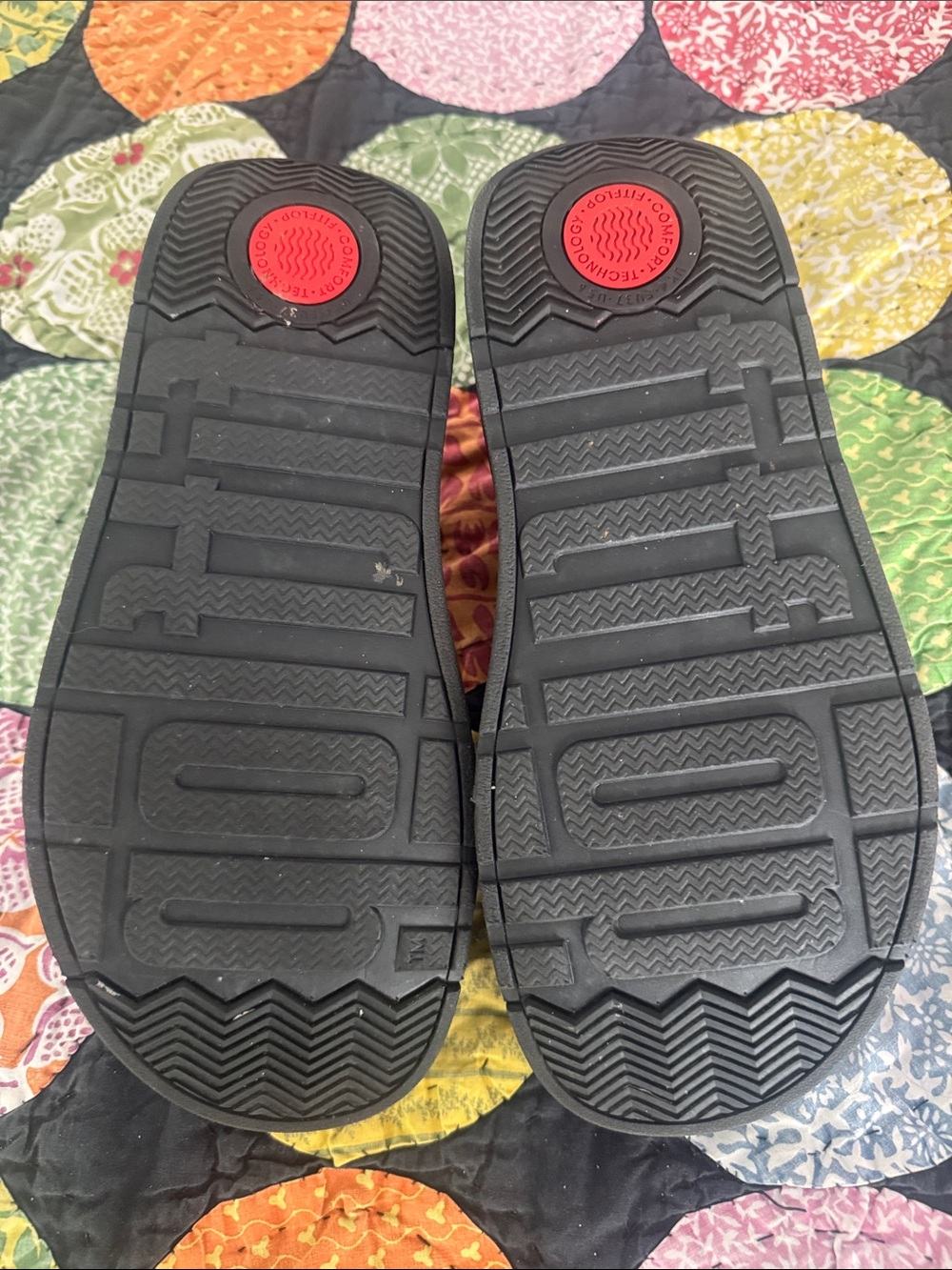 FITFLOP GEN-FF Buckle Leather Toe-Post Sandals Womens 6 Chunky Black HE7-001 - Picture 3 of 6